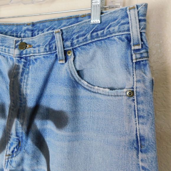 Carhartt Relaxed Fit Custom Art Jeans Size 40x30 5 Pocket Design Denim Logo - Picture 7 of 16